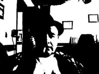 webcam black and white + Pop art